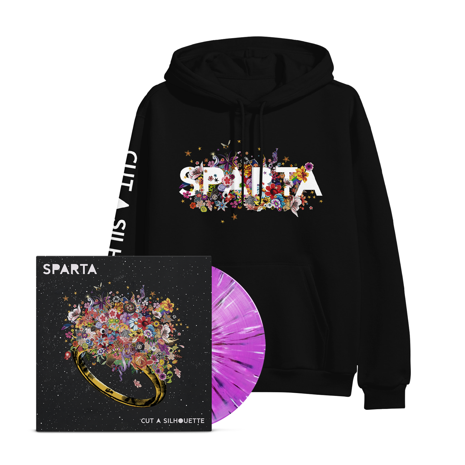 SPARTA LOCALS サイン Sparta - Cut A Silhouette - Logo Pullover / Lilac with Black