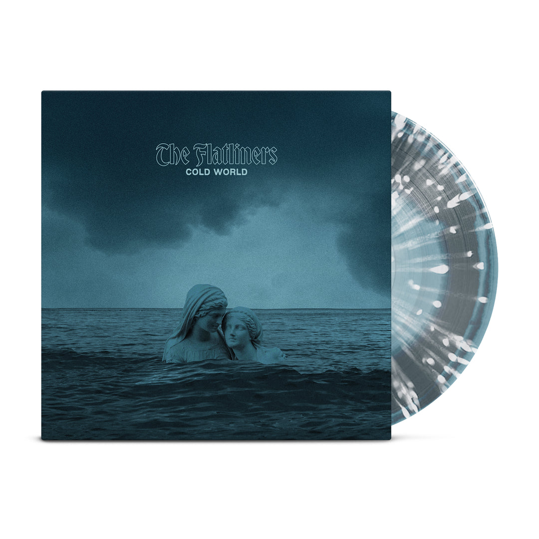 洋楽 LP Rise Vision Comin Cold World • Light Blue/Dark Blue Starburst w/ White Splatter