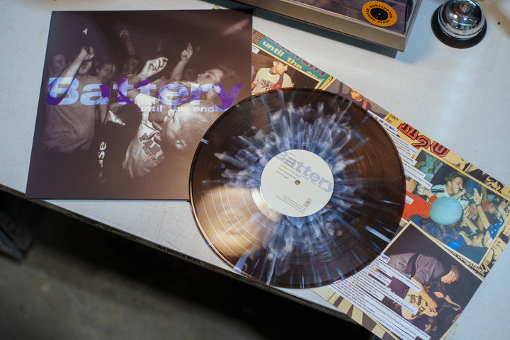 Until The End Transparent Black W/ Purple & White Splatter