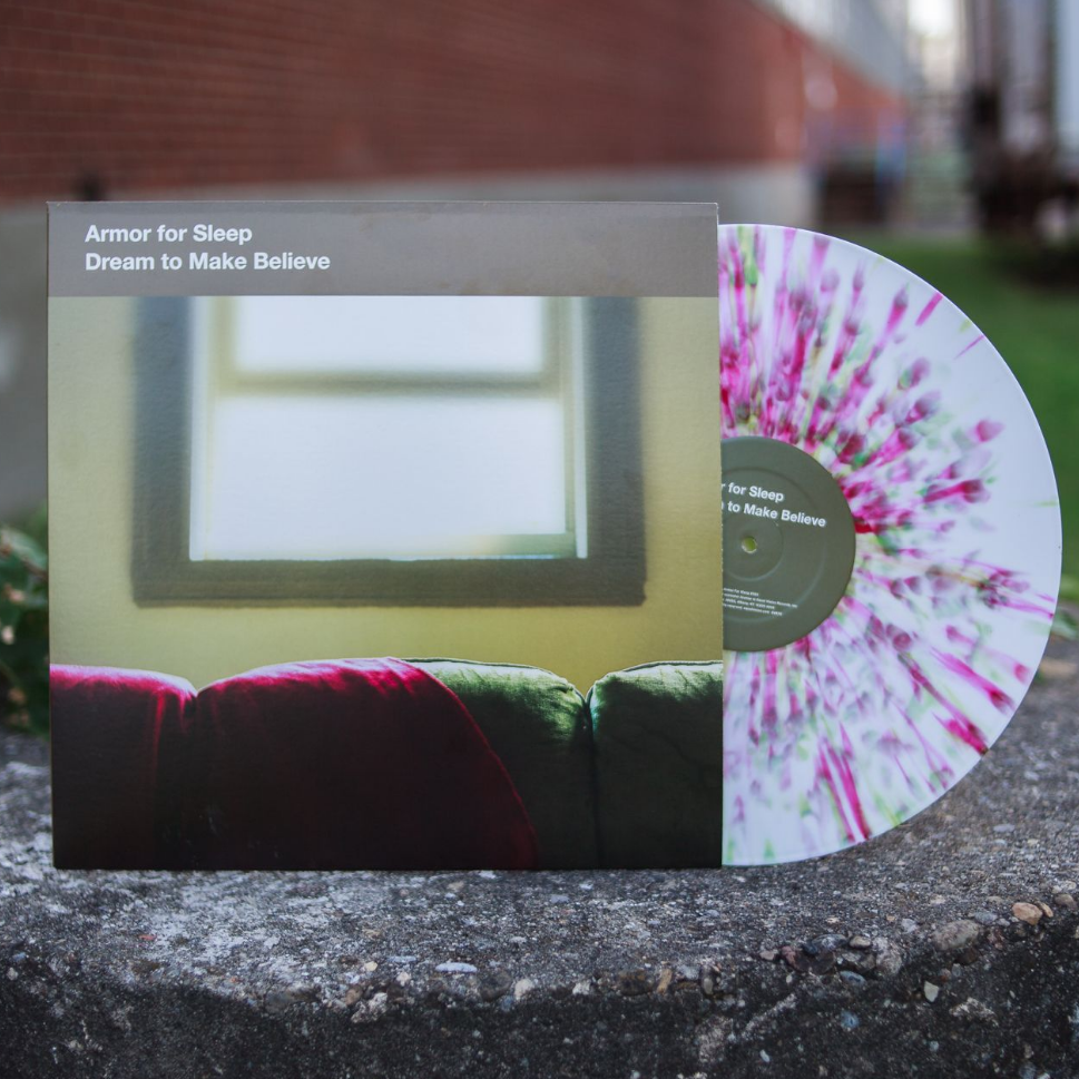 Dream To Make Believe • White W/ Green & Maroon Splatter