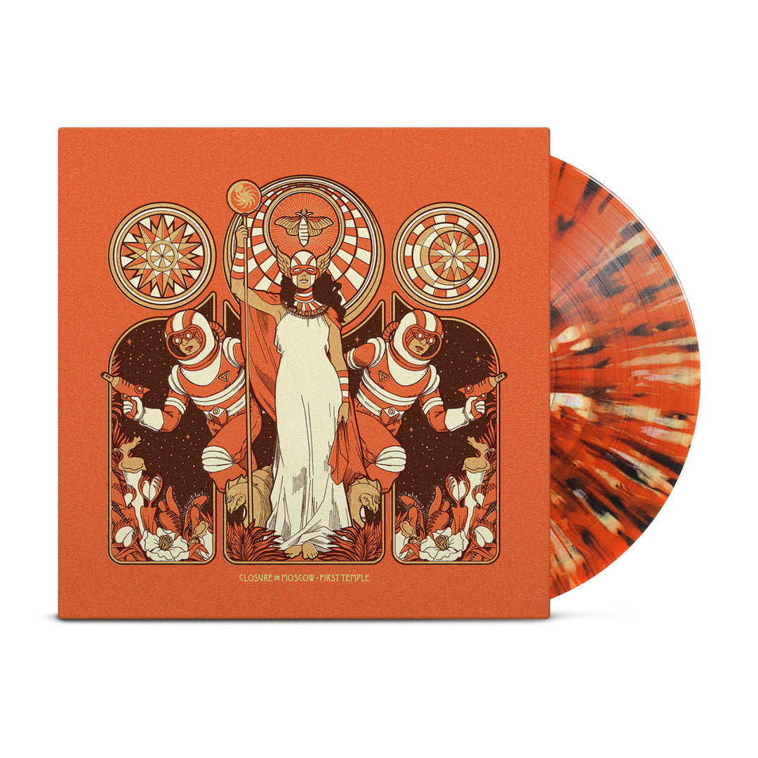 First Temple • Transparent Orange W/ Black, White & Yellow