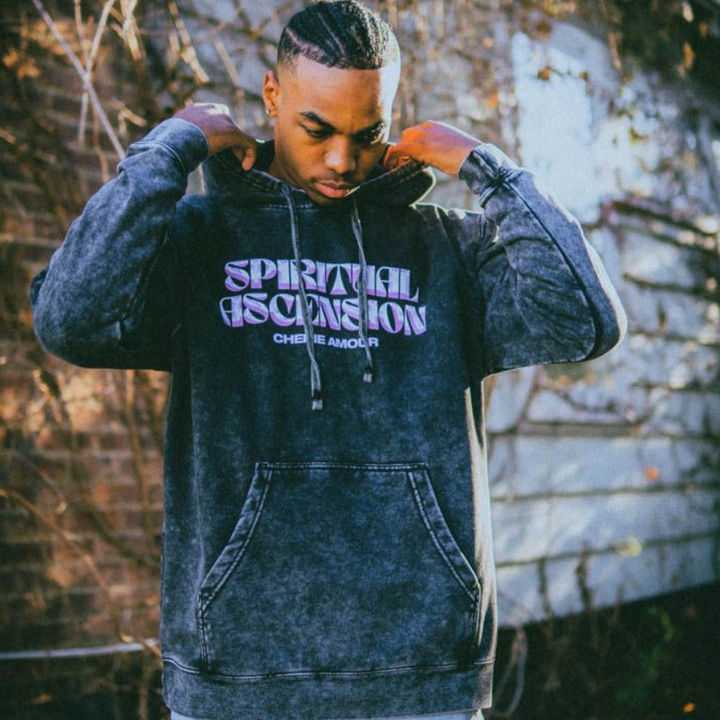 Chrome • Black Mineral Wash • Pullover Hoodie – Equal Vision Records