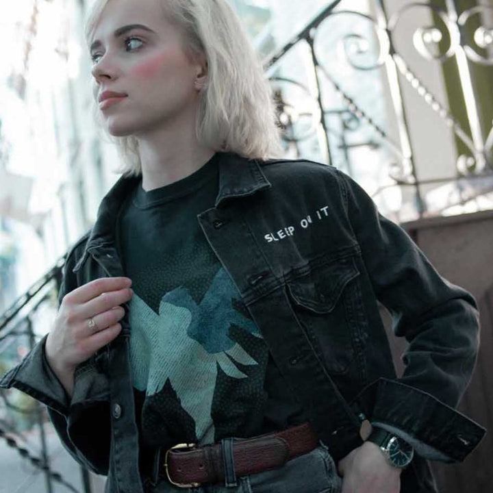 Bird Black • Black • Embroidered Denim Jacket – Equal Vision